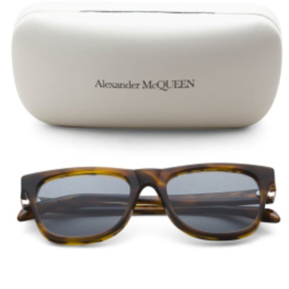 Alexander McQueen 54mm Square Sunglasses Yellow blue main image 4